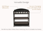 Ebony (0011) 15-Wilmington Changing Table