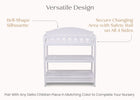 White (100) 33-Wilmington Changing Table