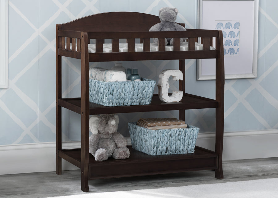 Dark Chocolate (207) 9-Wilmington Changing Table with Pad