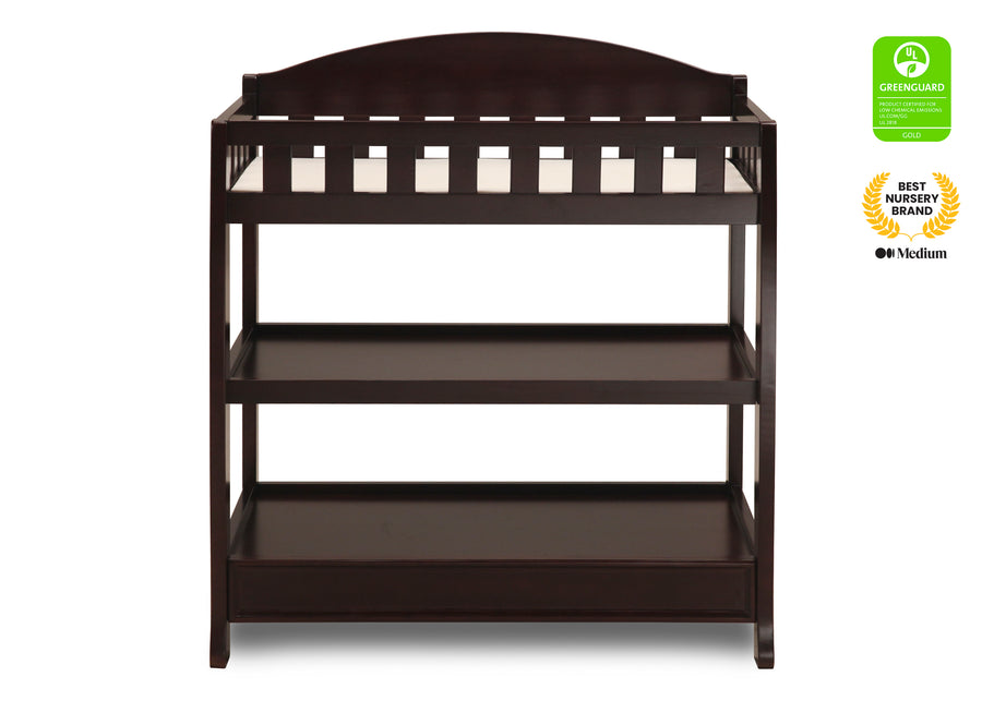 Dark Chocolate (207) 10-Wilmington Changing Table with Pad