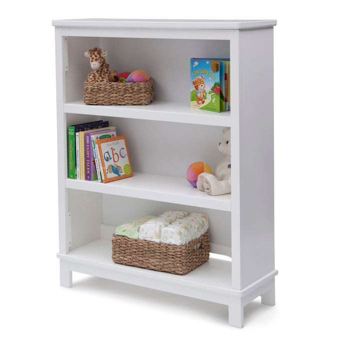 White bookshelf with toys and books on a white background 8-Epic Bookcase