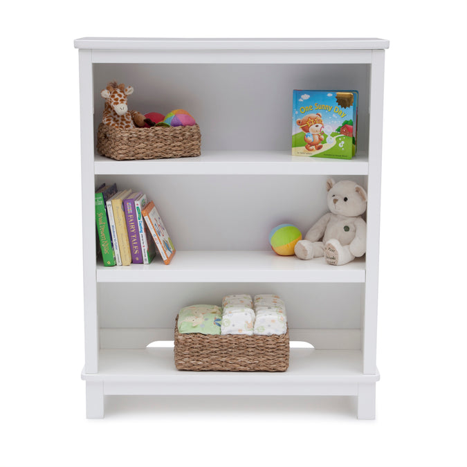 White bookshelf with toys and books on a white background 9-Epic Bookcase