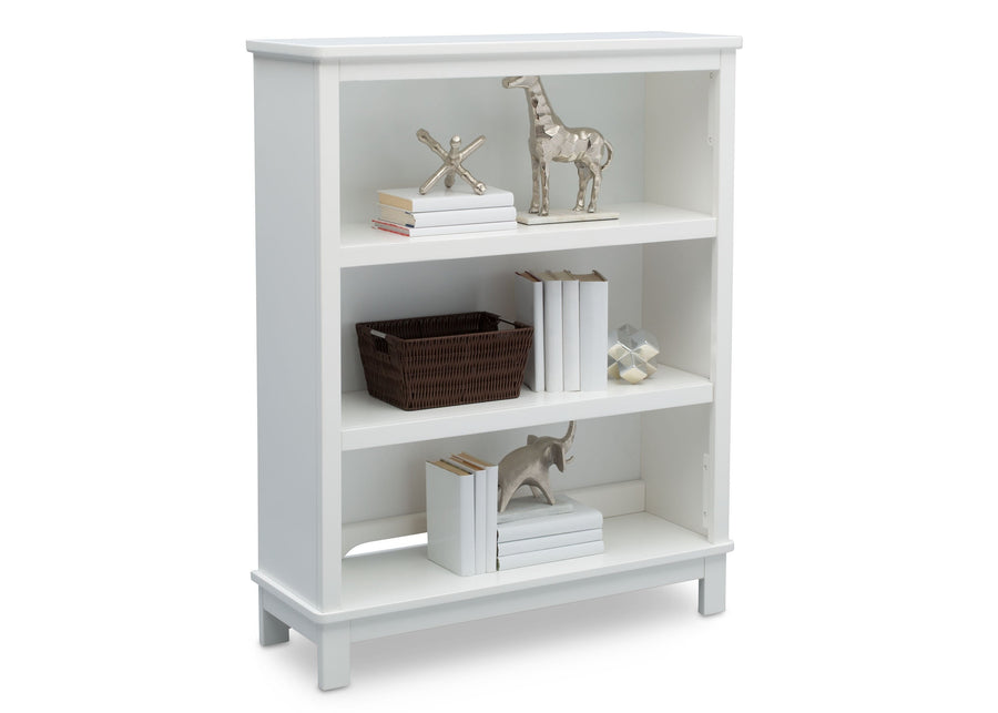 White bookshelf with decorative items on a white background 7-Epic Bookcase