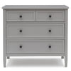 DCB: Grey (026) 5-Classic 3 Drawer Dresser with Interlocking Drawers