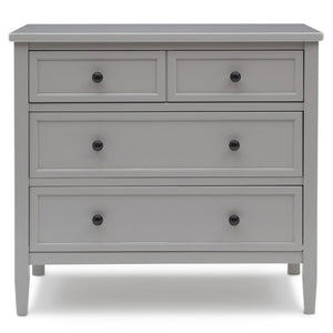 DCB: Grey (026) 1-Classic 3 Drawer Dresser with Interlocking Drawers