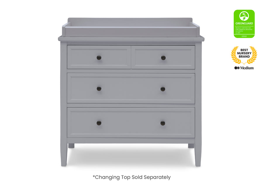 Grey (026) 7-Epic 3 Drawer Dresser