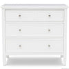 DCB: Bianca White (130) 2-Classic 3 Drawer Dresser with Interlocking Drawers