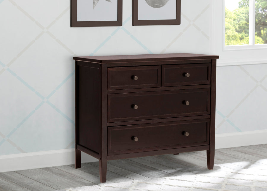 Walnut Espresso (1324) 22-Epic 3 Drawer Dresser