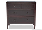 Delta Children Dark Chocolate (207) Epic 3 Drawer Dresser Front View d1d 21-Epic 3 Drawer Dresser