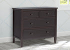 Delta Children Dark Chocolate (207) Epic 3 Drawer Dresser Side View d2d 18-Epic 3 Drawer Dresser