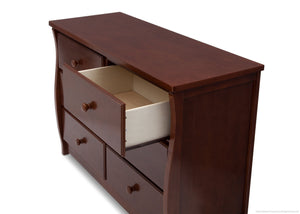 Chocolate (204) 9-Clermont 6 Drawer Dresser