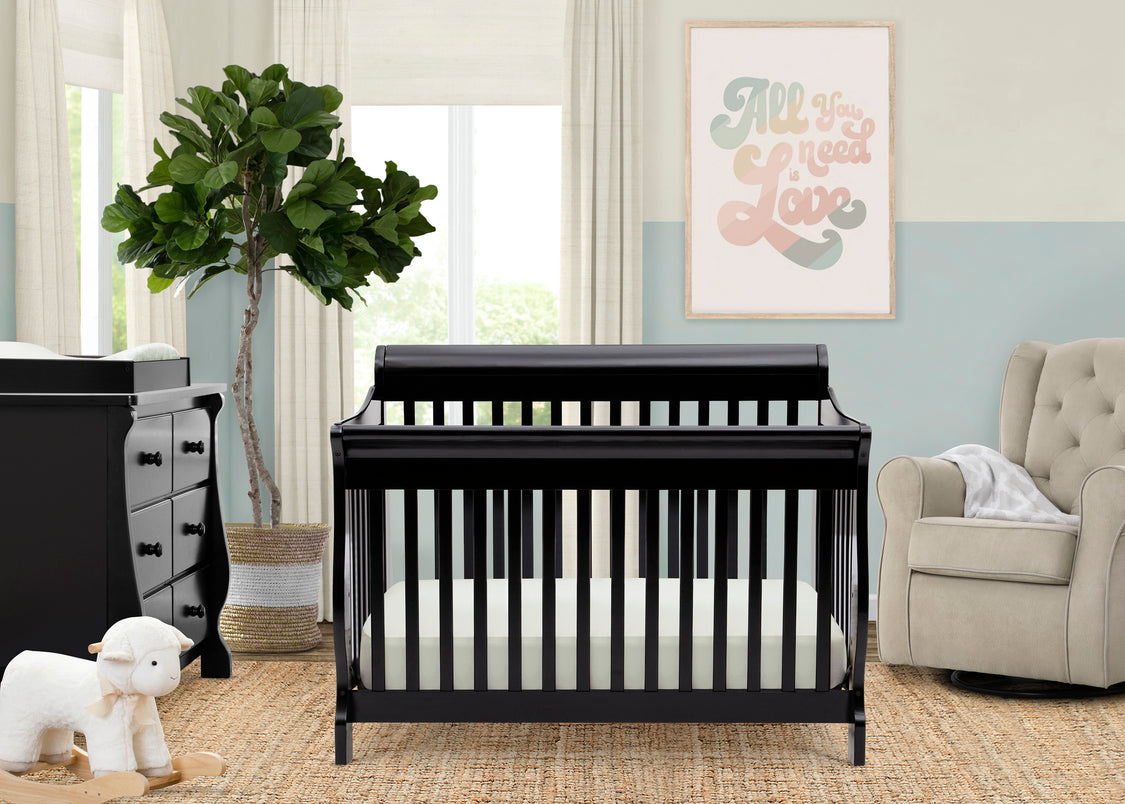 7888 0011 Canton 4in1 Crib Ebony Lifestyle 17