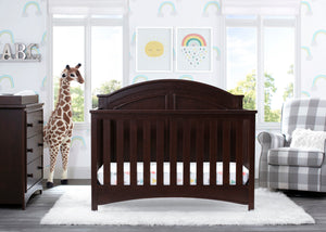 Walnut Espresso (1324) 3-Perry 6-in-1 Convertible Crib
