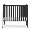DCB: Ebony (0011) 55-Lee Portable Folding Mini Crib with 1.5-Inch Mattress