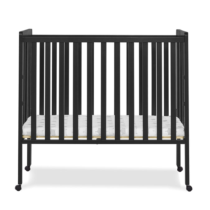 DCB: Ebony (0011) 55-Lee Portable Folding Mini Crib with 1.5-Inch Mattress