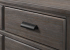 Rustic Grey (084) 12-Asher 6 Drawer Dresser with Changing Top and Interlocking Drawers