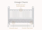 White (1309) 5-Darcy 4-in-1 Convertible Metal Crib