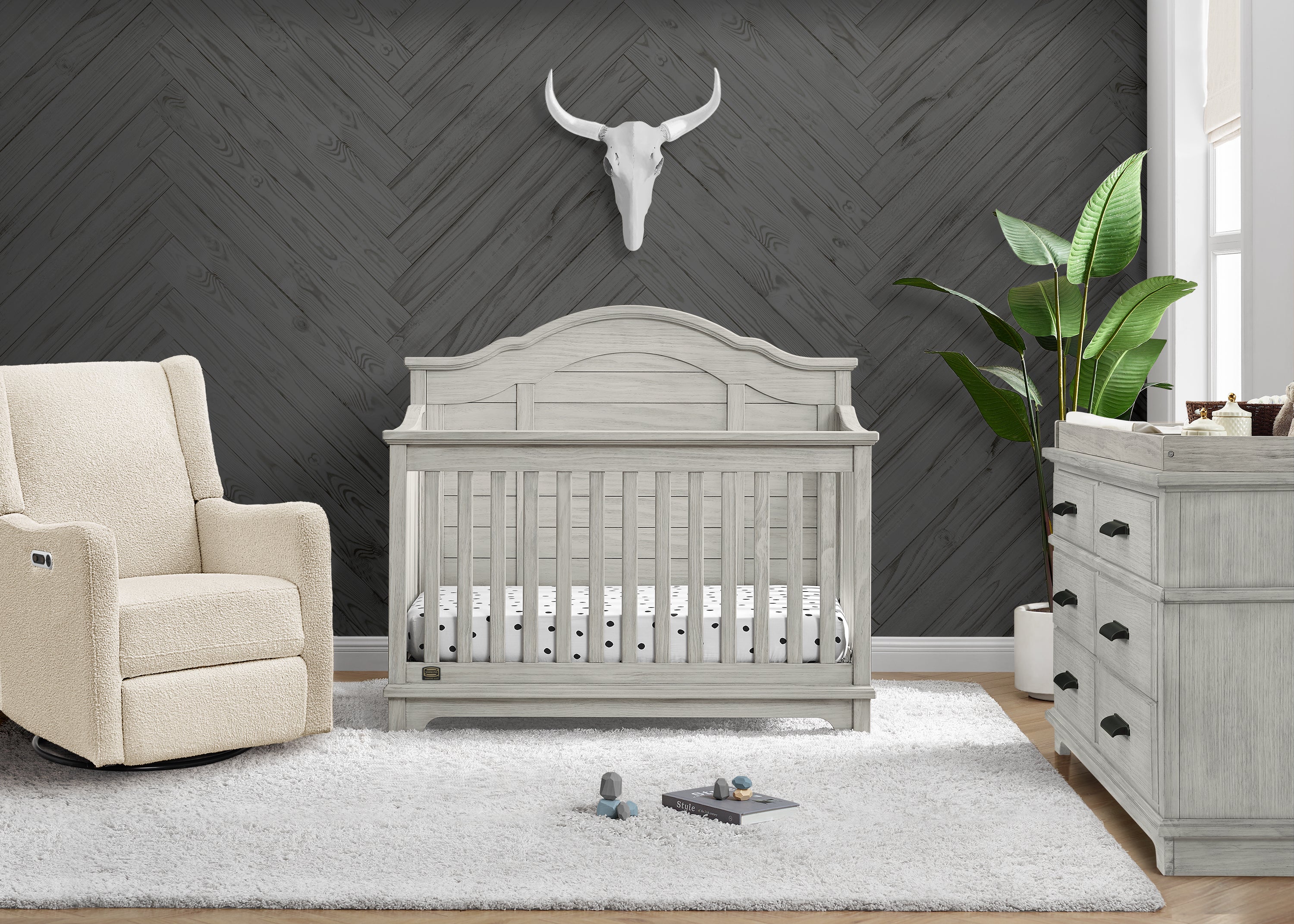 Complete The Look for Asher 6 Drawer Dresser with Changing Top and Interlocking Drawers