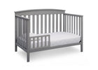 Grey (026) 5-Gateway 4-in-1 Convertible Crib