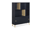 Midnight Grey with Natural (1372) 5-Hudson Bookcase