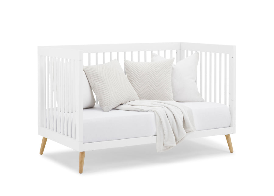 Bianca White with Natural (123) 30-Jordan 4-in-1 Convertible Crib