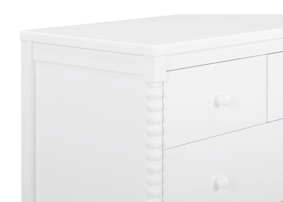 Bianca White (130) 28-Saint 4 Drawer Dresser with Changing Top and Interlocking Drawers
