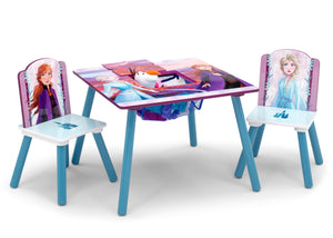 Frozen 2 (1097) 2-Frozen 4-Piece Playroom Set - Includes Table with 2 Chairs and Deluxe Toy Box