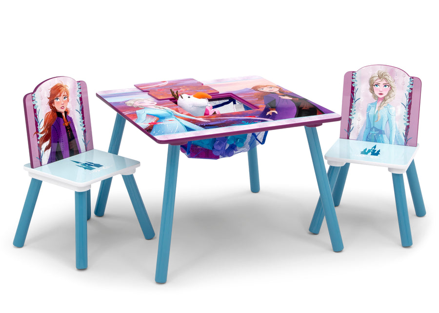 Frozen 2 (1097) 2-Frozen 4-Piece Playroom Set - Includes Table with 2 Chairs and Deluxe Toy Box
