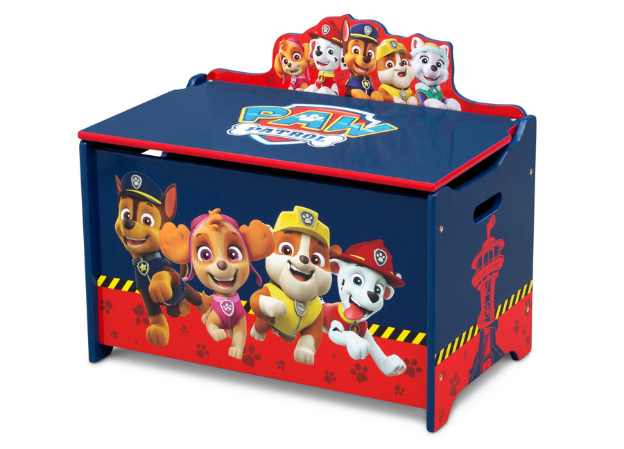 Paw Patrol (1121) 3-PAW Patrol 4-Piece Playroom Set - Includes Table with 2 Chairs and Deluxe Toy Box