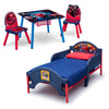 Spider-Man (1163) 1-Marvel Spider-Man 4-Piece Toddler Bedroom Set - Includes Toddler Bed and Table with 2 Chairs