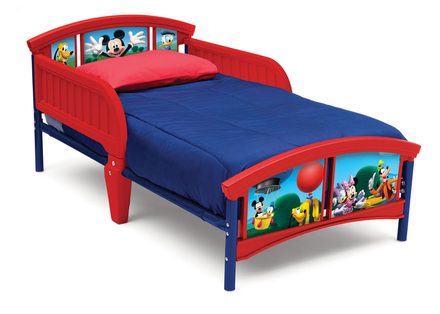 Mickey (1051) 3-Disney Mickey Mouse 2-Piece Toddler Bedroom Set- Includes Toddler Bed and Deluxe Toy Box