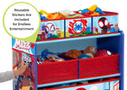 Spider-Man (1164) 5-Spidey and His Amazing Friends 4-Piece Toddler Playroom Set – Includes Play Table and 6 Bin Toy Organizer