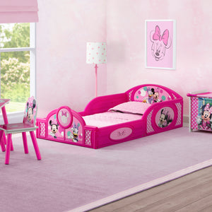 Minnie Mouse 4-Piece Toddler Room-in-a-Box Set – Includes Sleep and Play Toddler Bed, Table, 1 Chair and Toy Box 16