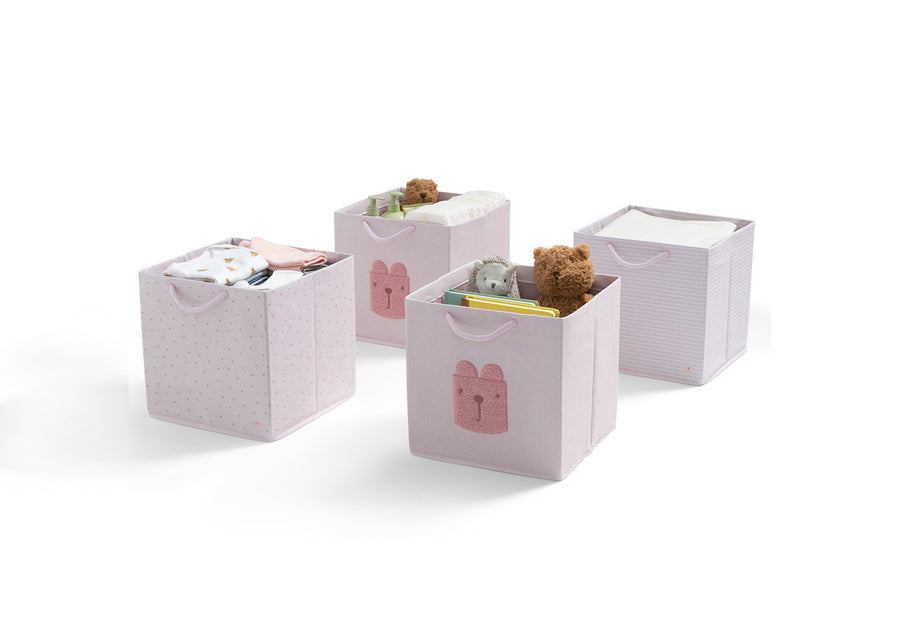 Pink (1678) 9-7-Piece Bedding, Sleep Sack & Storage Bundle