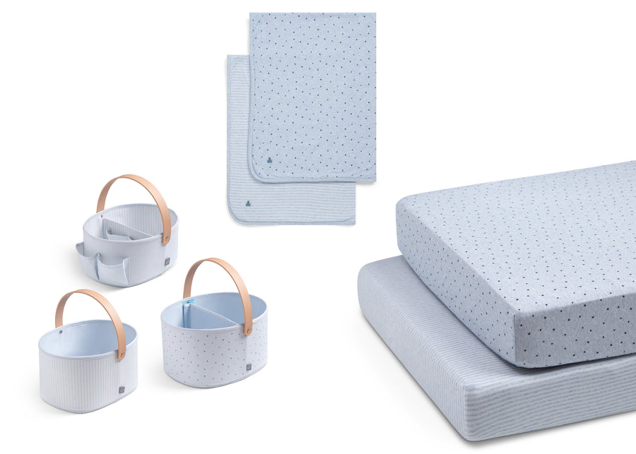 Blue (1677) 1-7-Piece Bedding & Storage Bundle