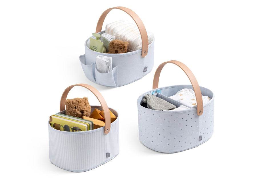 Blue (1677) 2-7-Piece Bedding & Storage Bundle