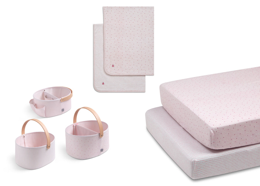 Pink (1678) 6-7-Piece Bedding & Storage Bundle