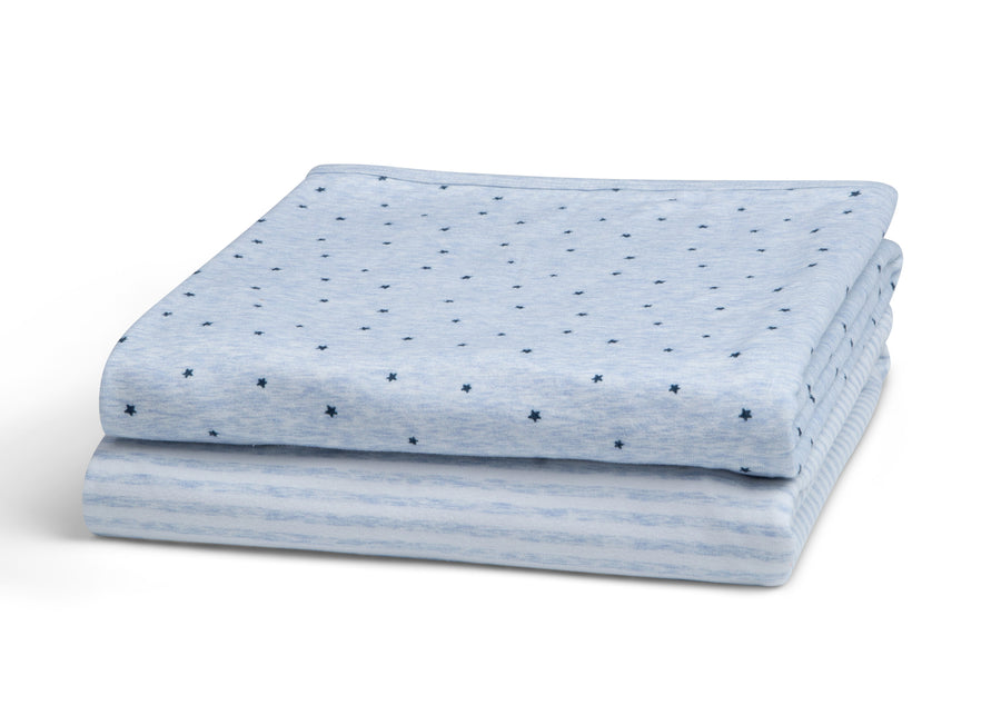Blue (1677) 15-3-Piece Blanket & Sleep Sack Bundle