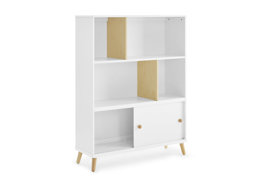 Bianca White with Natural (123) 19-Hudson Bookcase