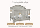 Rustic Mist (1373) 21-Asher 6-in-1 Convertible Crib