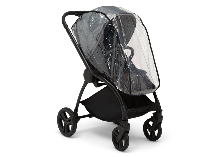 Black (001) 1-Revolve Stroller Rain Cover