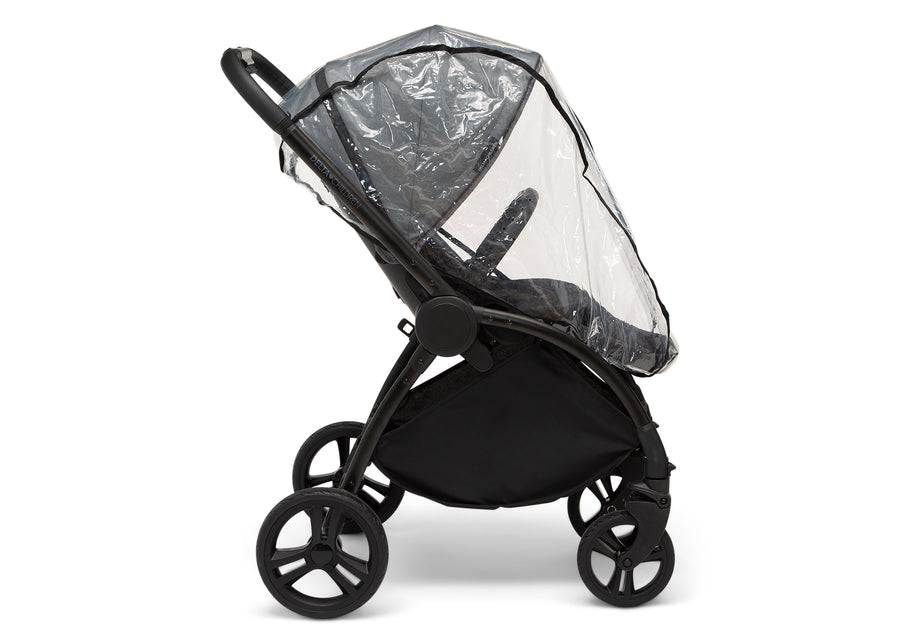 Black (001) 2-Revolve Stroller Rain Cover