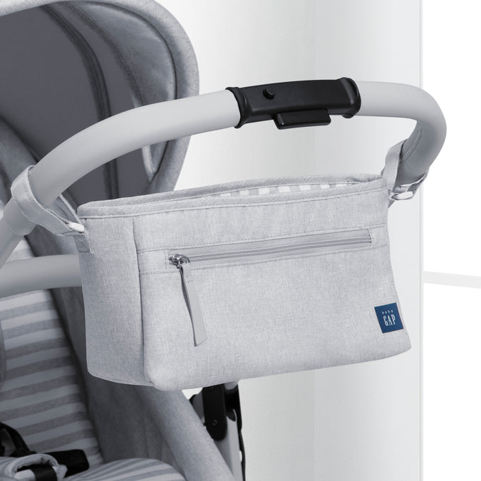 A1967 2432 Gap Parent Organizer Grey Lifestyle 101 70-babyGap Classic Parent Organizer for Single Stroller