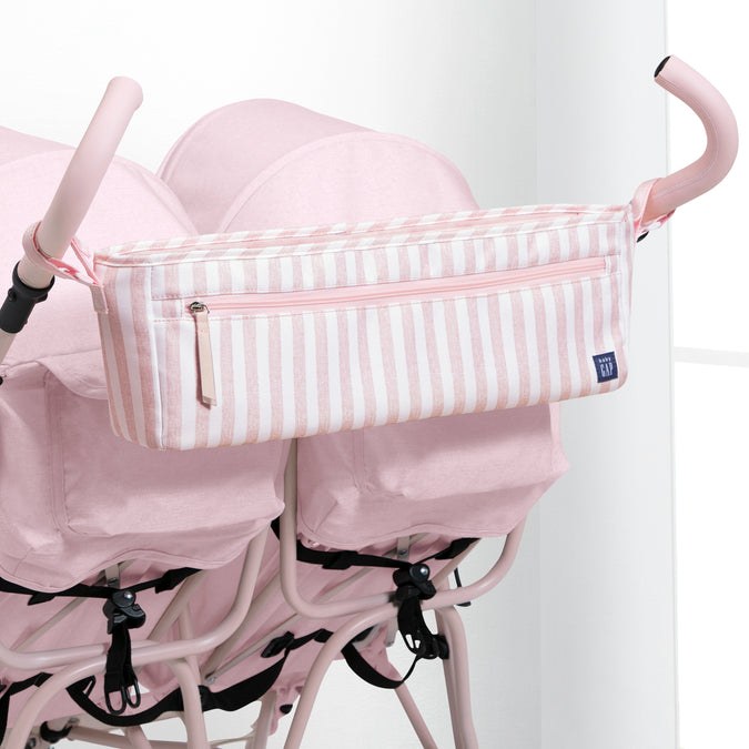 A1969 2356 GAP Double Parent Organizer pink stripes lifestyle 102 16-babyGap Classic Parent Organizer for Double Stroller