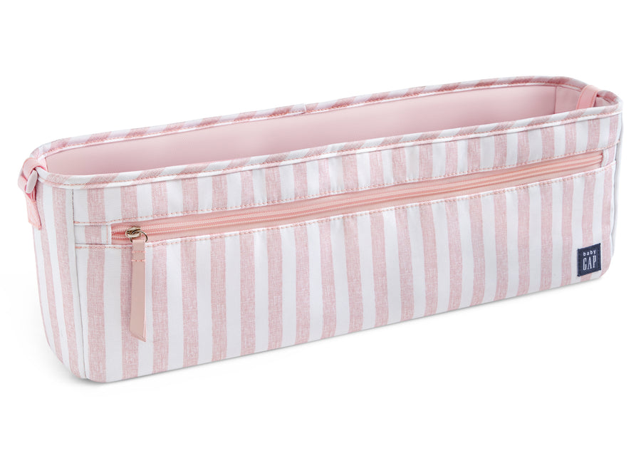 Pink Stripes (2356) 3-babyGap Classic Parent Organizer for Double Stroller
