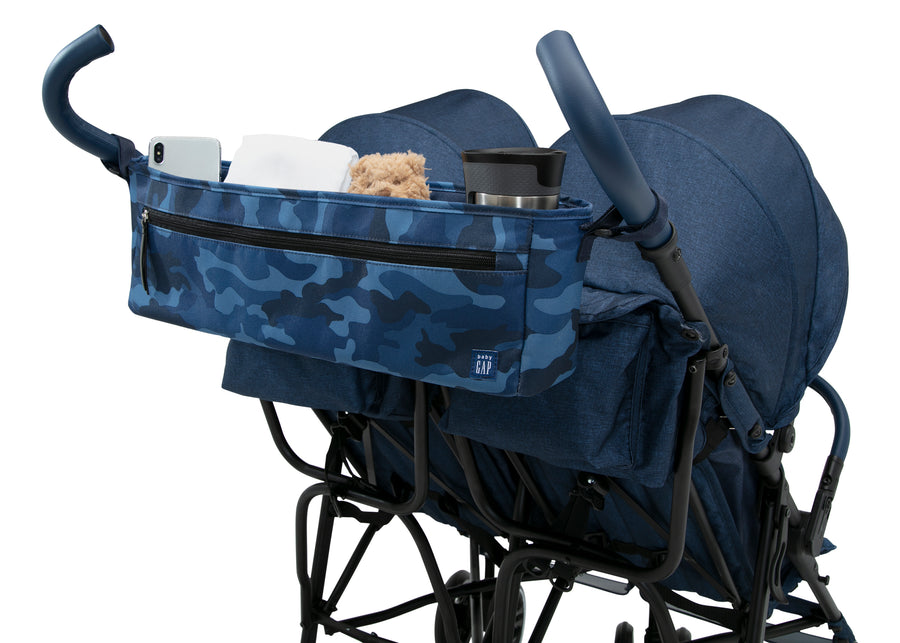 Navy Camo (2357) 11-babyGap Classic Parent Organizer for Double Stroller