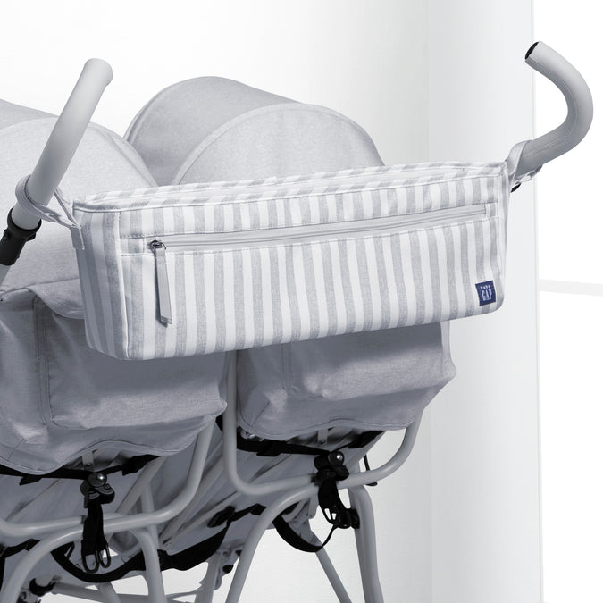 A1969 2359 GAP Double Parent Organizer grey stripes lifestyle 102 40-babyGap Classic Parent Organizer for Double Stroller