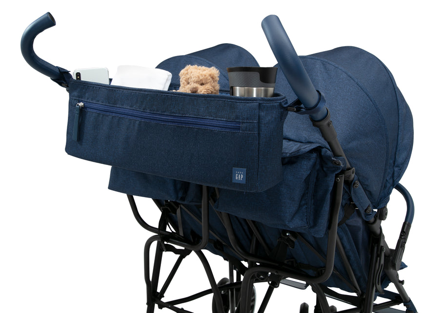 Blue (2430) 40-babyGap Classic Parent Organizer for Double Stroller
