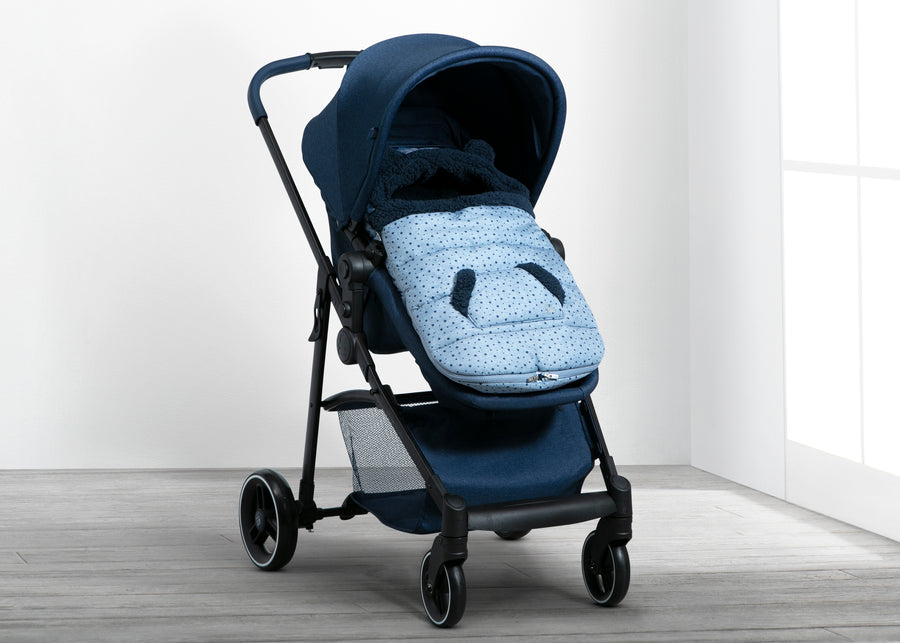 Chambray Stars (2438) 11-babyGap Infant Stroller Footmuff