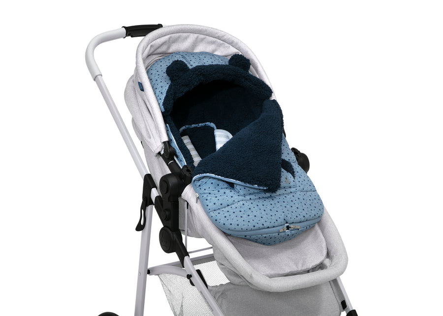 Chambray Stars (2438) 13-babyGap Infant Stroller Footmuff